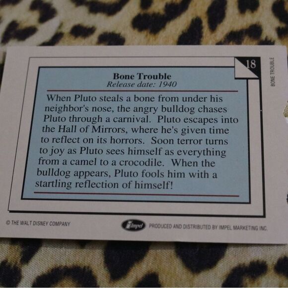 Bone Trouble C18 Disney Card - Picture 2 of 2